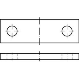 DIN 15058 Stahl Achshalter (für Hebezeuge) - Abmessung: 50 x 12 VE=S (10 Stück )