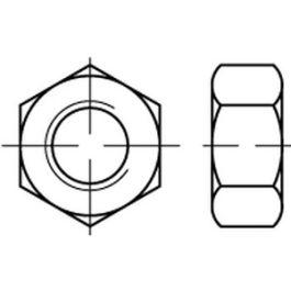 ASME B 18.2.2 A 4 UNC Hex cap screws, Sechskantmuttern mit mit UNC-Gewinde - Abmessung: 5/8 VE=S (25 Stück )
