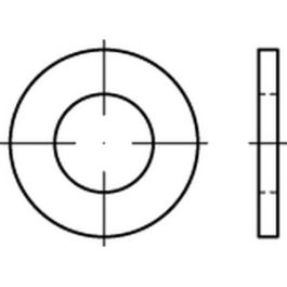 ISO 7089 Kunststoff PA Flache Scheiben, normale Reihe, Produktklasse C, ohne Fase - Abmessung: 5/ 5,3x10x1 VE=S (1000 Stück )