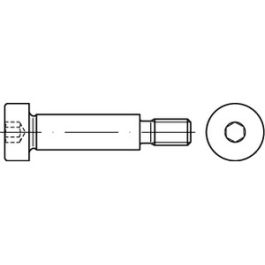 ~ISO 7379 A 2 f9 Pass-Schulterschrauben, Schaftpassung f9 - Abmessung: 16f9 M 12 x 50 VE=S (25 Stück )