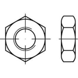 ISO 8675 A 4 Niedrige Sechskantmuttern mit Fasen und metrischem Feingewinde - Abmessung: M 36 x 3 VE=S (10 Stück )