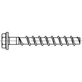 Artikel 81005 A 4 FBS II US FISCHER Betonschraube ULTRACUT FBS II US mit Sechskantkopf - Abmessung: 10x100 15/ - US VE=S (50 Stück )