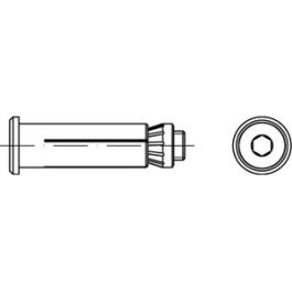 Artikel 82031 A 4 HBCSK LINDAPTER-HOLLO-BOLT HBCSK für Befest. an Hohlprofilen, mit Senkschrauben - Abmessung: HBCSK 16-1 ( 70/29) VE=S (1 Stück )