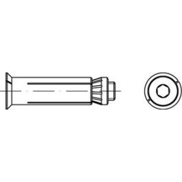 Artikel 82031 A 4 HBFF LINDAPTER-HOLLO-BOLT FlushFit f. vollst. versenkbare Befestigung an Hohlprofilen - Abmessung: HBFF 12-3 (100/74) VE=S (1 Stück )