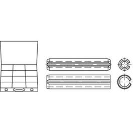 Artikel 82481 Sortimente DIN 1481 Federstahl Spannstift-Sortimente DIN 1481 - Abmessung: DIN 1481 VE=S (1 Stück )