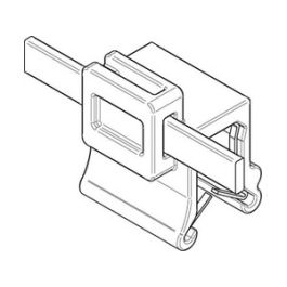 Artikel 82522 PA66HS EdgeCl. S-A schwarz Kantenbefestigungsbinder 2-teilig, für Kantenbreite 1-3mm, Aufn. seitlich-axial - Abmessung: 4,6 x 200/45 VE=S (500 Stück )