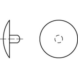 Artikel 88001 Kunststoff IL Zierkappen mit Stift - Abmessung: 2,5 x 15 VE=S (1000 Stück )