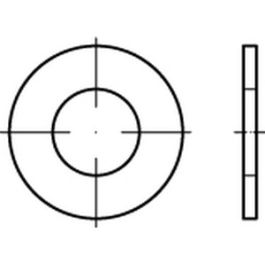 Artikel 88100 Stahl Scheiben Artikel 1 (ähnl. DIN 134) Produktklasse C (g) - Abmessung: 3,2x 8 x0,5 VE=S (200 Stück )