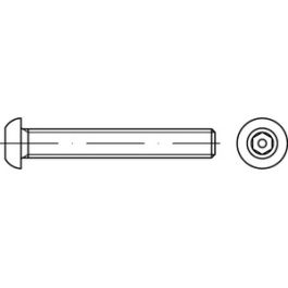 Artikel 88113 A 2 Pin-I6kt. Diebstahlhemmende Schrauben m. Flachkopf ~ ISO 7380, mit ISK und Zapfen - Abmessung: M 12 x 25 VE=S (100 Stück )
