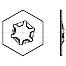 Artikel 88151 A 2 RUV REYHER-Unverlierbarkeits-Scheiben für Schrauben m. metr. Gewinde - Abmessung: M16 x 27 x 0,7 VE=S (50 Stück )