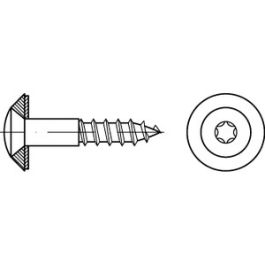 Artikel 88296 A 2 Scheibe 15 - ISR Spenglerschrauben Liko-Holzschr.m.Dichtscheibe 15 mm - Abmessung: 4,5 x 55 -15 VE=S (200 Stück )