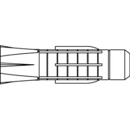 Artikel 88382 Kunststoff TRI TOX-Allzweck-Dübel TRI - Abmessung: 14 x 75 / 12,0 VE=S (20 Stück )