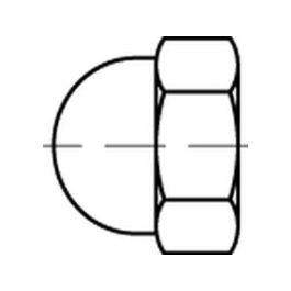 Artikel 88497 Kunststoff schwarz KORREX Schutzkappen für Schrauben- enden mit Sechskantmuttern - Abmessung: f. M 24 / SW 36 VE=S (50 Stück )