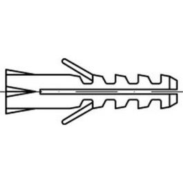 Artikel 88506 Nylon M-S FISCHER Spreizdübel M-S für Schrauben mit M-Gewinde - Abmessung: M 12 S / 80 VE=S (10 Stück )