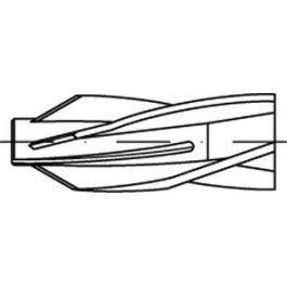 Artikel 88507 Nylon GB FISCHER Gasbetondübel GB für FISCHER-Sicherheitsschrauben - Abmessung: GB 14 x 75 /10 VE=S (10 Stück )