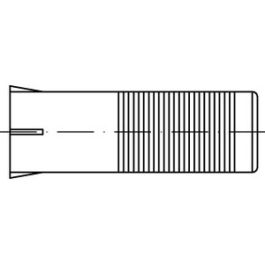 Artikel 88510 Nylon armiert M Konus Messing FISCHER Dübel M mit Innengewinde-Konus für Schrauben mit M-Gewinde - Abmessung: M 12 x 65 / 24 VE=S (5 Stück )