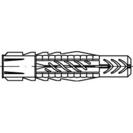 Artikel 88520 Nylon UX R FISCHER Universaldübel UX R für Holz- und Spanplattenschrauben - Abmessung: UX 10 x 60 R VE=S (50 Stück )