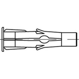 Artikel 88553 Nylon FU FISCHER-/Universal-Dübel FU für Holz- und Spanplattenschrauben - Abmessung: FU 10 x 60/6 VE=S (25 Stück )