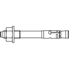 Artikel 88561 A 4 FAZ II Plus K FISCHER Bolzenanker FAZ II Plus K mit Mutter und Scheibe, kurze Ausführung - Abmessung: FAZ II Plus 12/ 20 K VE=S (20 Stück )