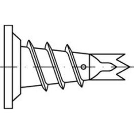 Artikel 88598 Metall GKM galvanisch verzinkt FISCHER Gipskartondübel GKM, selbstbohrend, mit Pozidriv-KS - Abmessung: 4,5 x 31 / 12 VE=S (100 Stück )