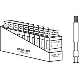 Artikel 88654 Stahl gehärtet T/50 SPAX CUT-CASE, Sechsrund Bits T-STAR plus - Abmessung: SW 1/4x50 T 30 VE=S (50 Stück )