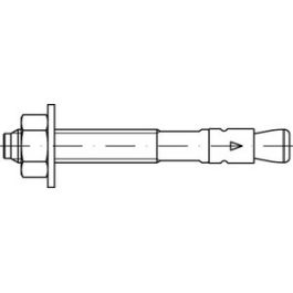 Artikel 88764 Stahl IMC-GS galvanisch verzinkt UPAT Expressanker IMC mit 1 Spreizclip, Mutter und großer Scheibe - Abmessung: 16/300/418 GS VE=S (10 Stück )