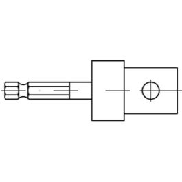 Artikel 88776 Stahl SK SW UPAT Adapter SK SW - Abmessung: SW 8 1/2 VE=S (1 Stück )