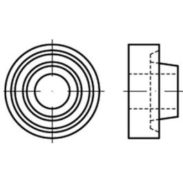 Artikel 88917 EPDM schwarz EPDM-Dichtung zur Verwendung mit Stockschrauben in Solaranlagen - Abmessung: für M 10/ M 12 VE=S (5000 Stück )